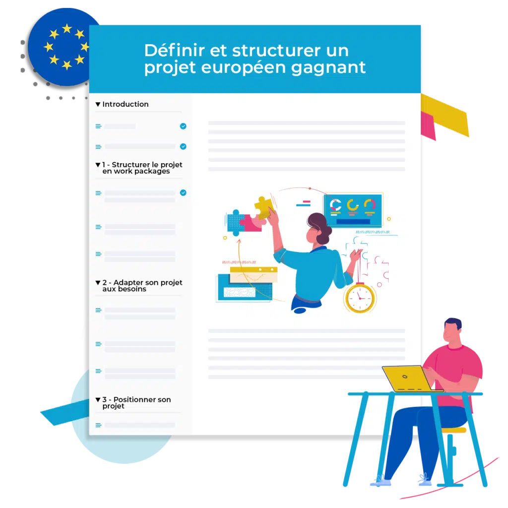 Infographie : Définir et structurer un projet européen gagnant