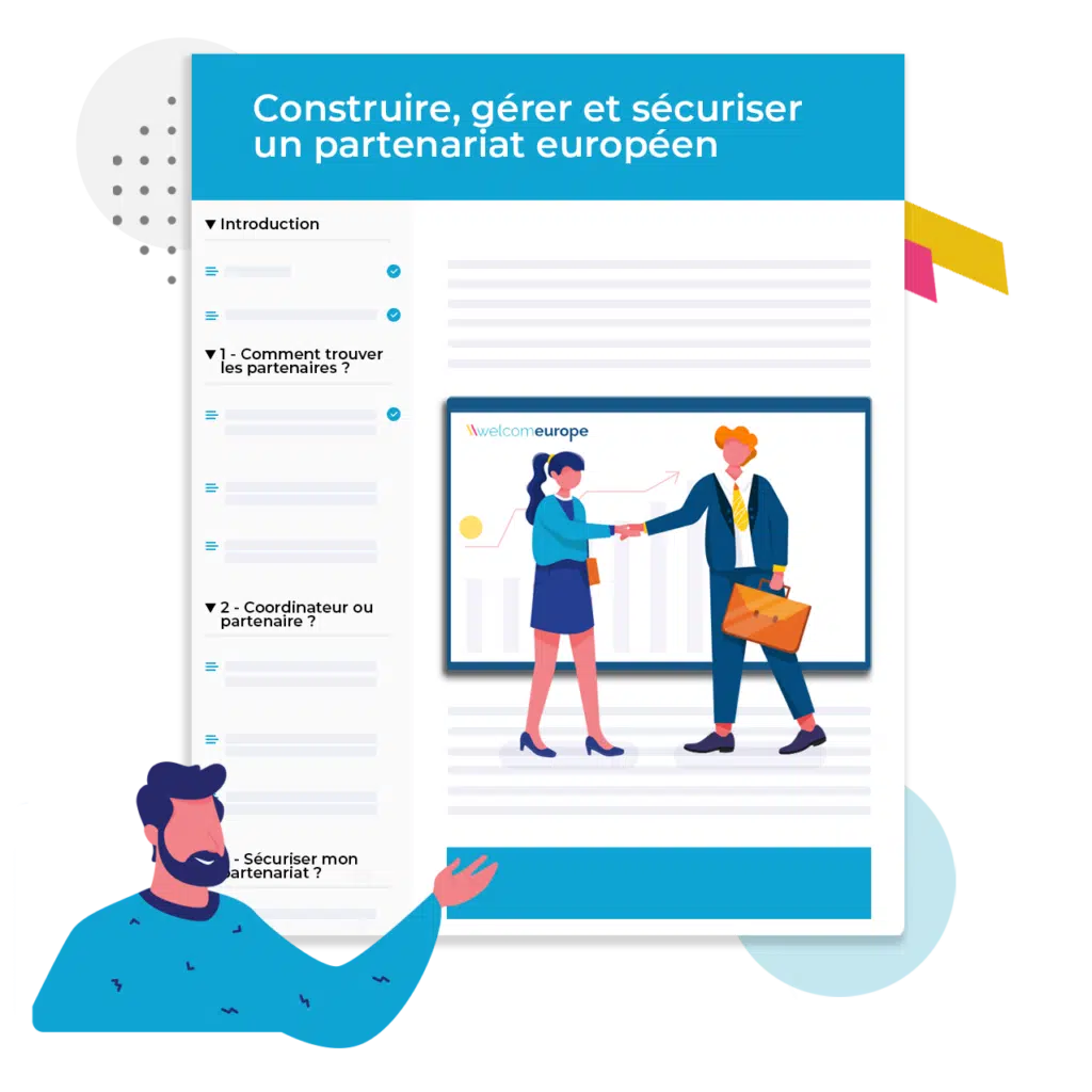 Infographie Construire, gérer et sécuriser un partenariat européen