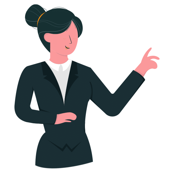 Illustration femme en costume